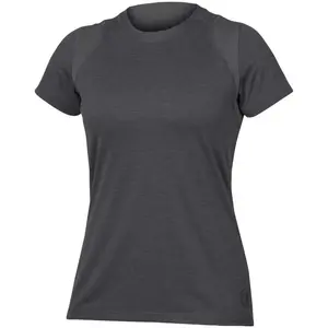 T-shirt Endura SingleTrack manches courtes gris foncé femme - XL