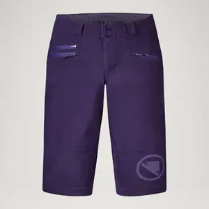 Short Endura SingleTrack II sans chamois violet femme - L pas cher