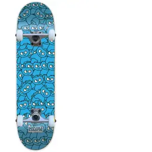 Skateboard Complet Meow Sticker Pile (8.25" - Cyan)