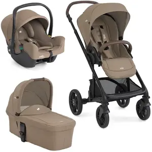 JOIE - Poussette Trio Chrome + Siège auto i-Snug 2 + Nacelle Chrome Cashew