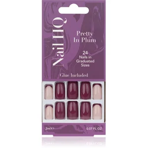 Comparateur de prix : Nail HQ Square Faux ongles Pretty In Plum 24 pcs