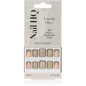 Comparateur de prix : Nail HQ Square Faux ongles Utterly Olive 24 pcs