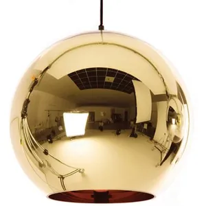 Comparateur de prix : Lampe de Plafond - Suspension Globe en Métal - 25 cm - Range Doré TU