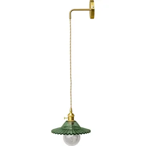 Comparateur de prix : ICONIK INTERIOR Applique Murale En Métal Doré Et Verre - Sven Vert