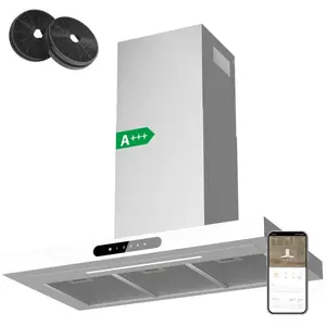 CIARRA Hotte Aspirante Tactile et Wi-Fi Connecté 650m3/h 4 Vitesses Bo... pas cher