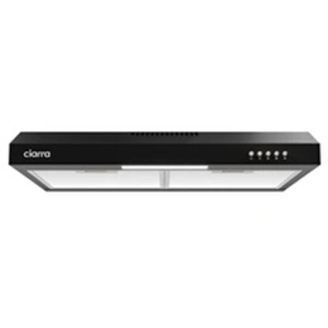 Ciarra hotte aspirante 60cm, 3 vitesses, 220m³/h, recyclage ou évacuation, fi... pas cher