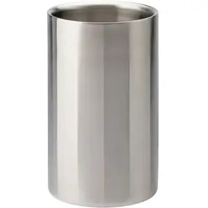 Refroidisseur à vin isotherme en inox satiné - 1 bouteille 20 x 12 cm pas cher