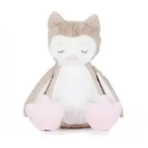 Peluche zippée Mumbles Chouette Marron TU MM054-LightBrown pas cher