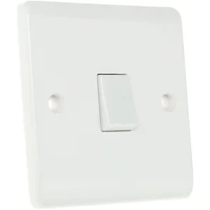 Rs Pro - Interrupteur d'éclairage Rocker IP20 Blanc ( Prix pour 1 ) pas cher