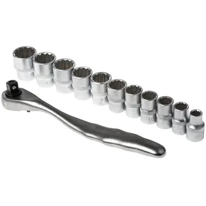 Jeu de douilles RS PRO 3/8 pouce Carré 12 pièces ( Prix pour 1 Jeu ) pas cher