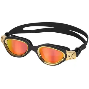Lunettes de natation Zone3 Venator-X Or noir avec verres miroir orange pas cher