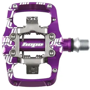 Paire de pedales automatiques hope union tc clip violet
