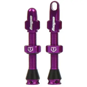 Paire de valves tubeless hope violet pas cher