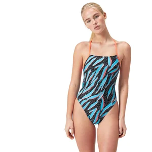 Speedo Maillot De Bain Allover Lattice Tie-back pas cher