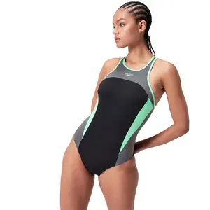 Speedo Maillot De Bain High Neck Splice Cross Back pas cher