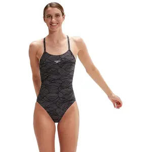 Speedo Maillot De Bain Allover Fixed Crossback pas cher