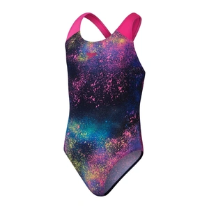 Speedo Maillot de bain 1 pièce fille Digital Allover Splashback noir 5-6a pas cher