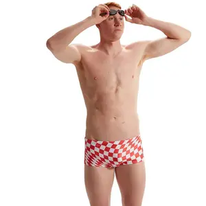 Speedo Slip De Bain Club Training Allover Digital 17 Cm pas cher