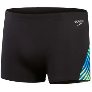 Maillot de bain Speedo Allover Digi V-Cut Aquashort noir bleu vert - 32 pas cher