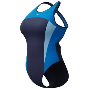 Speedo Maillot De Bain High Neck Splice Cross Back UK 32 pas cher