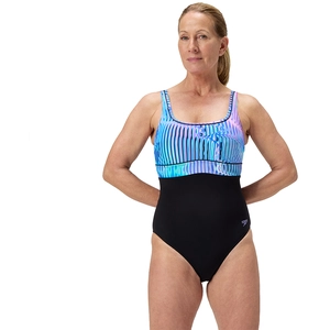 Speedo Maillot De Bain Shaping Contoureclipse Printed UK 34 pas cher