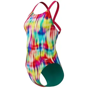 Speedo Maillot De Bain Fl Printed Leaderback UK 32 pas cher