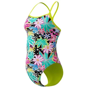 Speedo Maillot De Bain Fl Printed V-back 2.0 UK 32 pas cher
