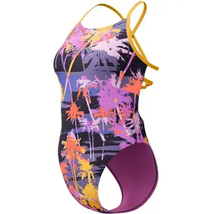 Speedo Maillot De Bain Allover Digital Lattice Tie-back 32 pas cher