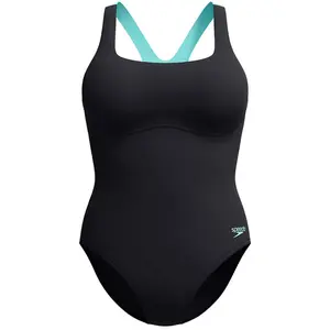 Speedo Flex Band Maillot de Bain pour Femme, Anthracite, 34 pas cher