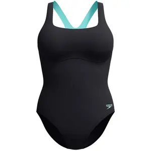 Speedo Flex Band Maillot de Bain pour Femme, Anthracite, 40 pas cher