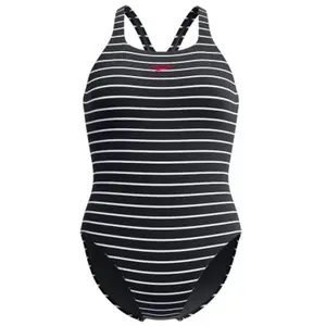 Speedo Endurance+ Printed Medalist Maillot de Bain pour Femme, Anthracite, 40 pas cher