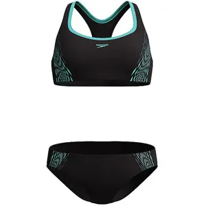 Speedo - Women's Placement 2 Piece - Bikini taille 36, noir pas cher