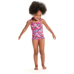 Maillot de bain 1 pièce imprimé et fines bretelles bébé fille Speedo LTS 2 ans pas cher
