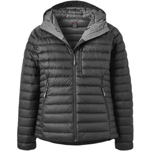 Comparateur de prix : Rab - Microlight Alpine Jacket - Doudoune femme Black / Graphene - M
