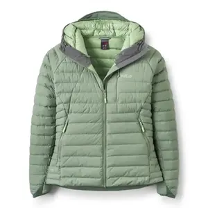 Comparateur de prix : Doudoune RAB Microlight Windstopper Hoody Wmns (Dark Fig Green) Femme