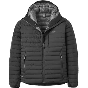 Comparateur de prix : Rab - Microlight Windstopper Hoody - Doudoune homme Black - XL