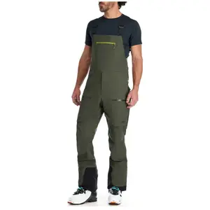 Rab - Rab Khroma Kinetic Bib - Salopette ski homme Army - S - Regular pas cher