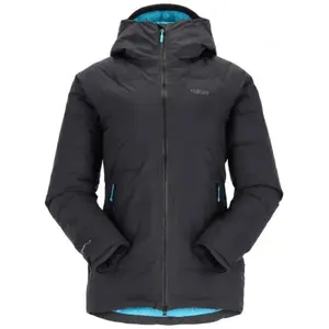 Comparateur de prix : Rab Valiance Jacket - Doudoune femme Black / Aquamarine XL