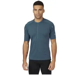 Rab Cindercrino Zip Tee - Maillot vélo homme Orion Blue M pas cher