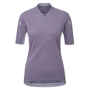 Rab Women's Cindercrino Zip Tee - Maillot vélo femme Purple Sage S pas cher