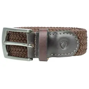 Hy Unisex Adult Elastic Woven Belt L-XL marron pas cher
