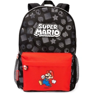SUPERMARIO Super Mario All-Over Print Backpack One Size noir/rouge pas cher