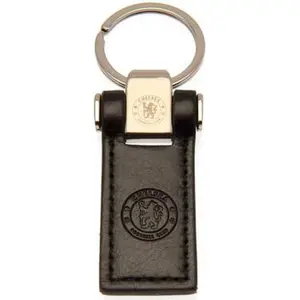 Chelsea FC Leather Keyring One Size noir/argentéVendu parspartoo