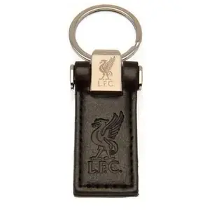 Liverpool FC Leather Keyring One Size noir pas cher