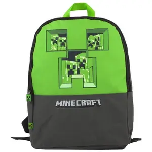 Minecraft - Sac à dos (Gris / Vert) TU pas cher
