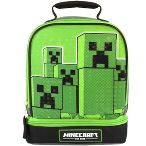 Minecraft Childrens/Kids Double Creeper Lunch Bag One Size vert pas cher