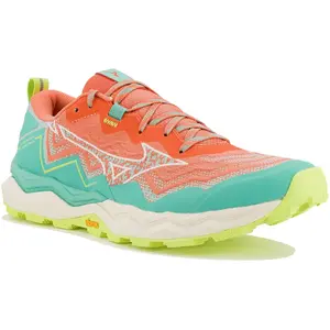 Mizuno Wave Daichi 9 Chaussure Trail Femmes - Rouge, Pointure 40 pas cher