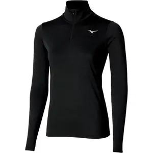 Mizuno Core Impulse Half Zip Maillot de course Femmes-noir, Taille XL