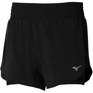 Mizuno 2in1 4.5 Short De Running Femmes - Noir, Taille XS pas cher