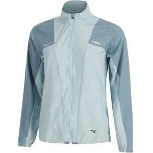 Mizuno Tech Light Jacket Veste Running Femmes - Bleu Petrol, Taille L pas cher
